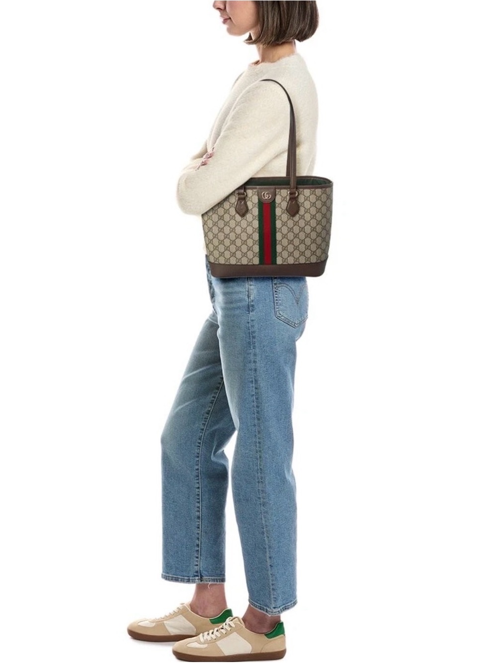 Gucci ophidia Small Tote GG supreme monogram canvas - Picture 2 of 7
